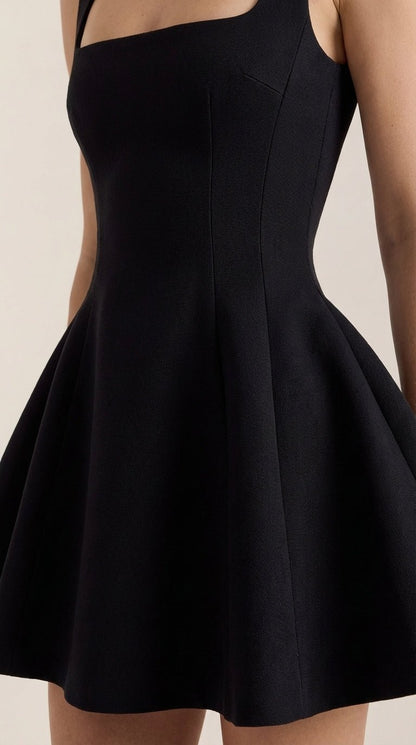 Ana Olimpia™ | Dixie Mini Plisado Acampanado Vestido