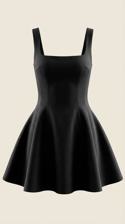 Ana Olimpia™ | Dixie Mini Plisado Acampanado Vestido
