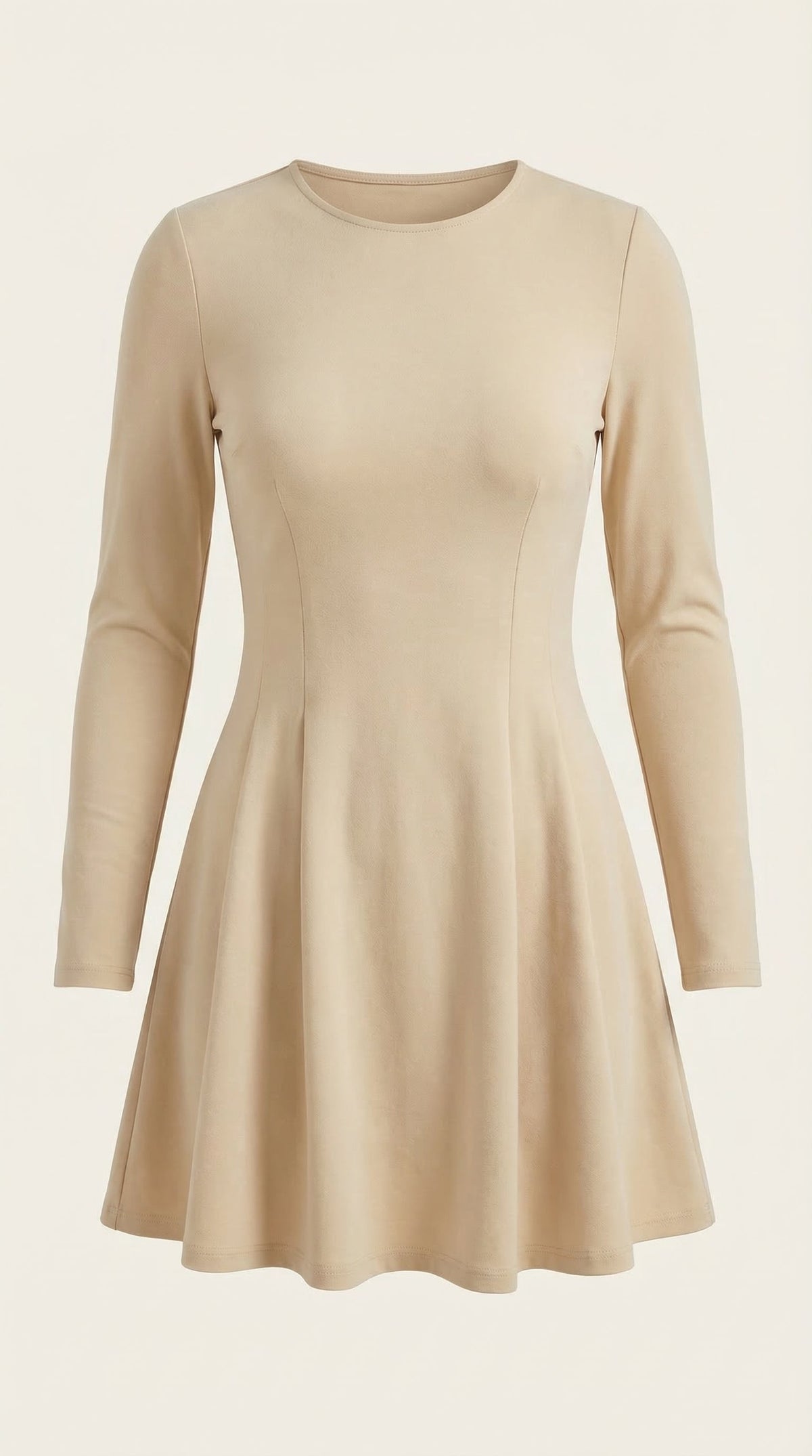 Ana Salomé™ | Vestido Corto de Manga Larga Ébano