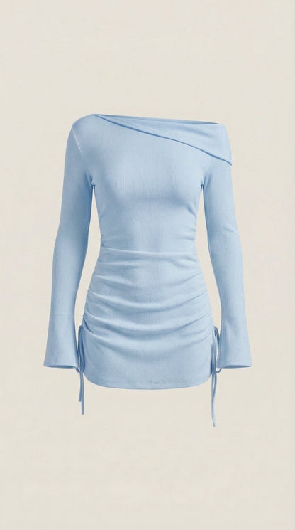 Ana Amor™ | Vestido Mini Acampanado Sin Mangas de Elle