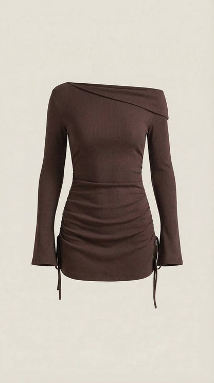 Vittoria™ | Vestido Mini Acampanado Sin Mangas de Elle