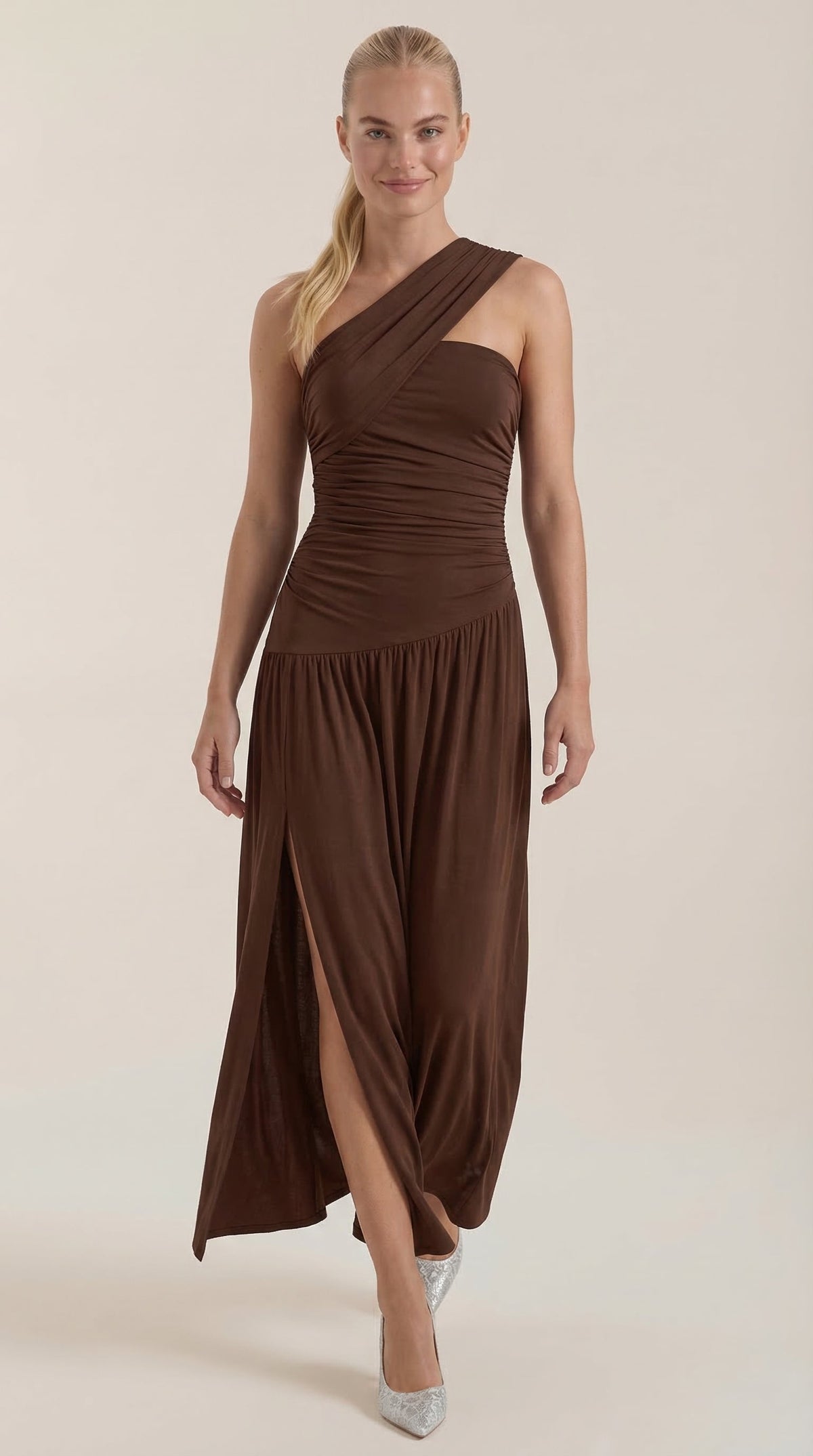 Sidonie Wiktoria™ | Vestido Largo de Un Solo Hombro
