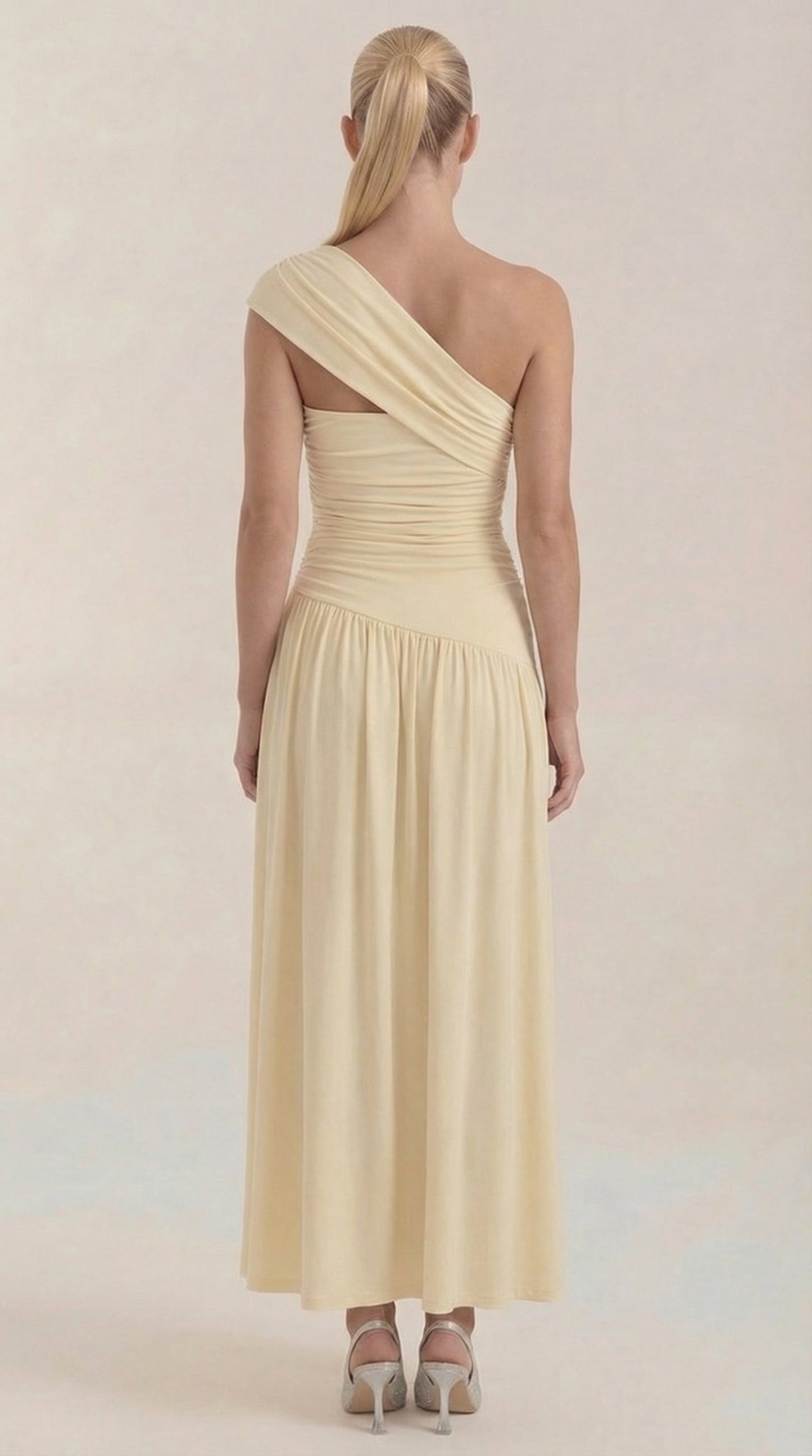 Sidonie Wiktoria™ | Vestido Largo de Un Solo Hombro