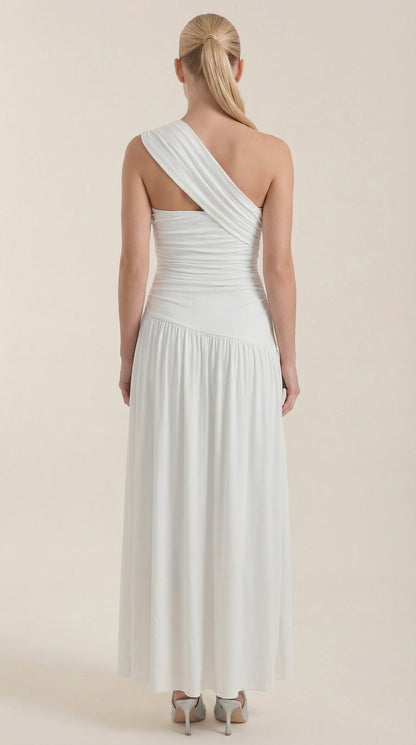 Ana Vanesa™ | Vestido Maxi Asimétrico de Un Hombro Enid