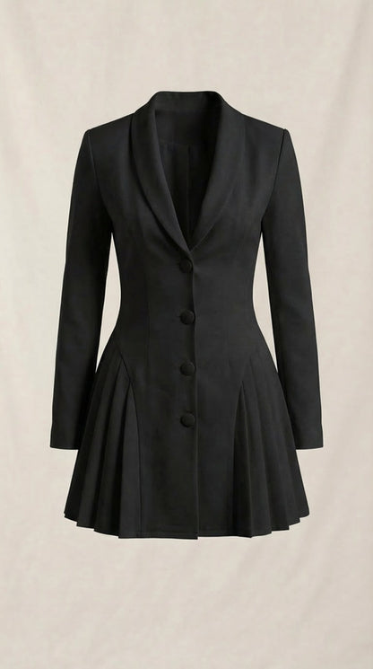 Louna Beatrice™ | Blazer plisado Glenda-Minikleid