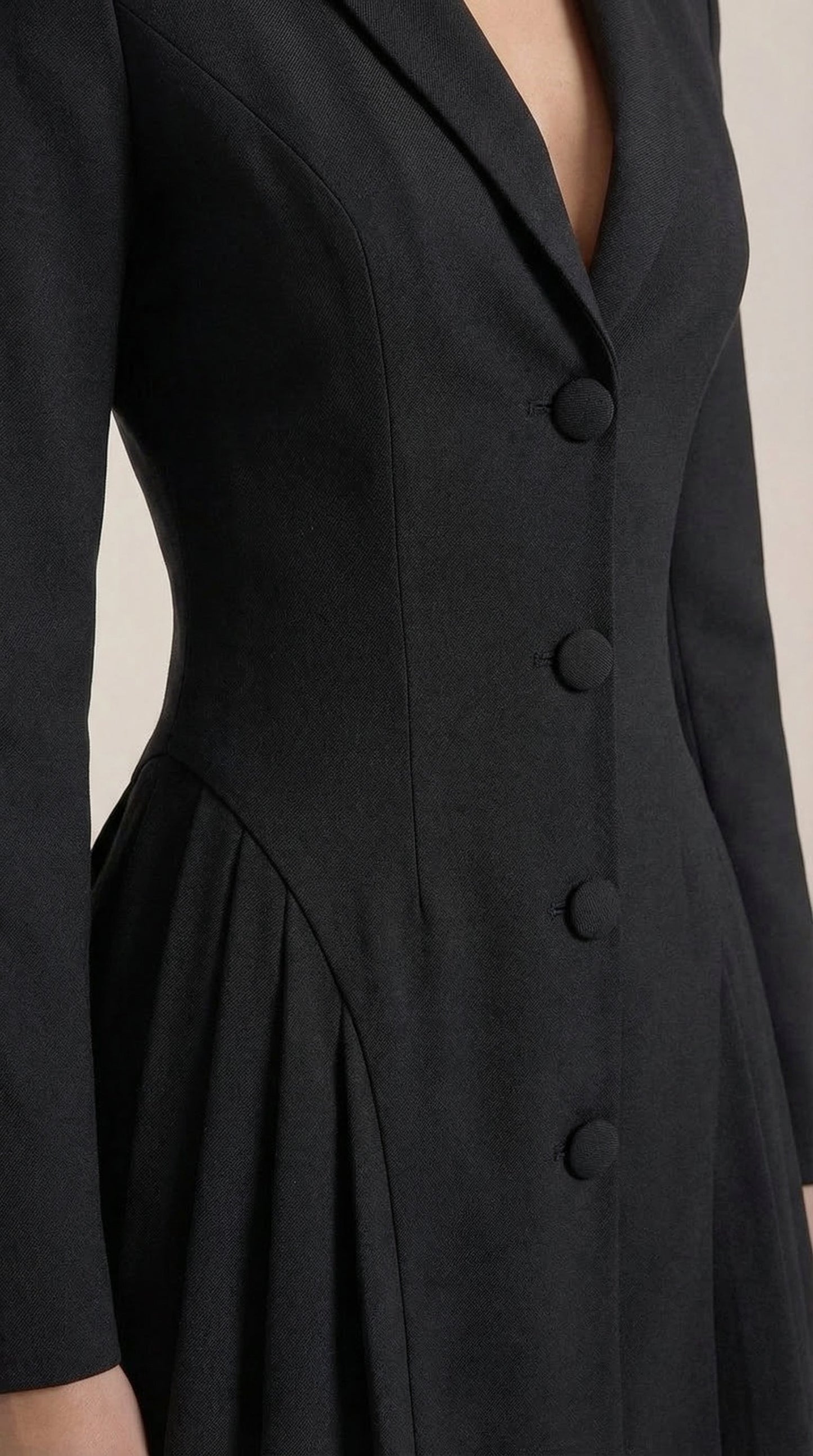 Louna Beatrice™ | Blazer plisado Glenda-Minikleid