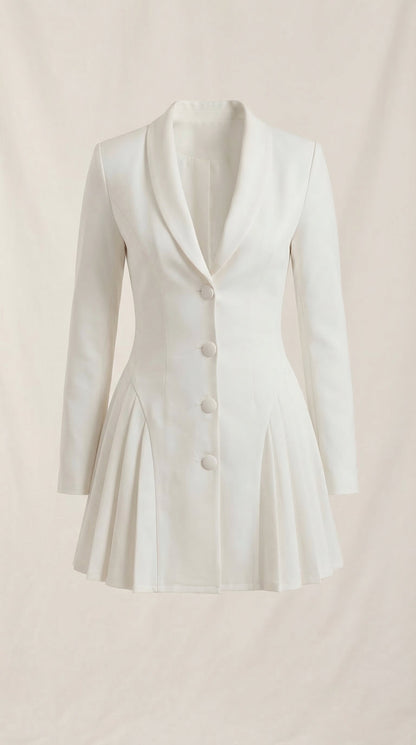 Louna Beatrice™ | Blazer plisado Glenda-Minikleid