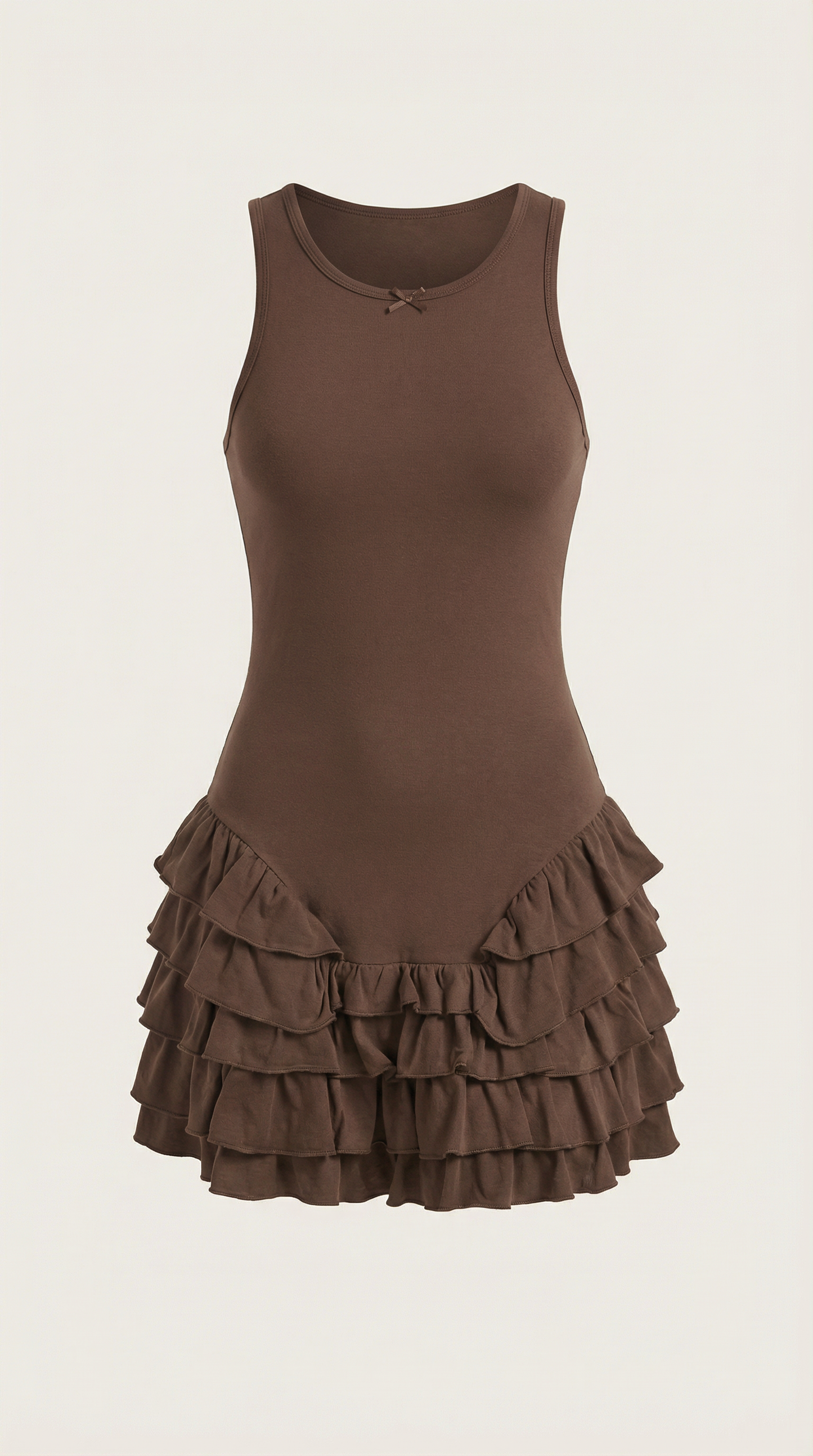 Ana Irina™ | Gwen Mini Vestido con Detalles de Volantes