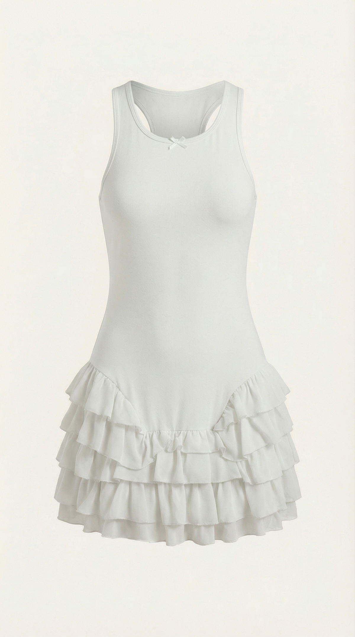 Ana Irina™ | Gwen Mini Vestido con Detalles de Volantes