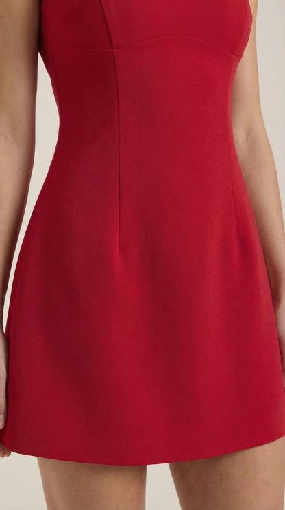 Ana Marlén™ | Vestido Corto Helga con Escote Barco