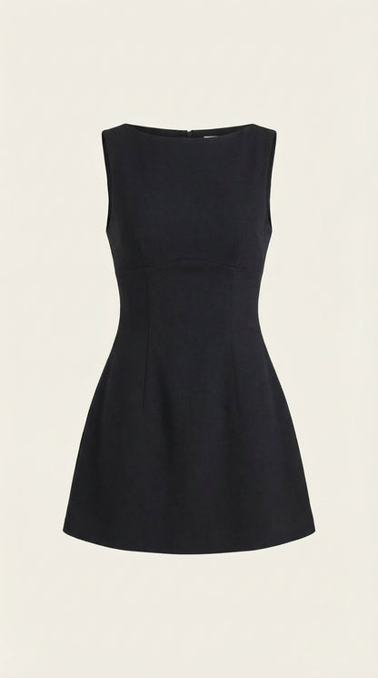 Ana Marlén™ | Vestido Corto Helga con Escote Barco