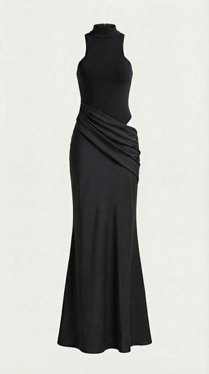Ana Bonanza™ | Maxi Vestido Hester con Cuello Alto