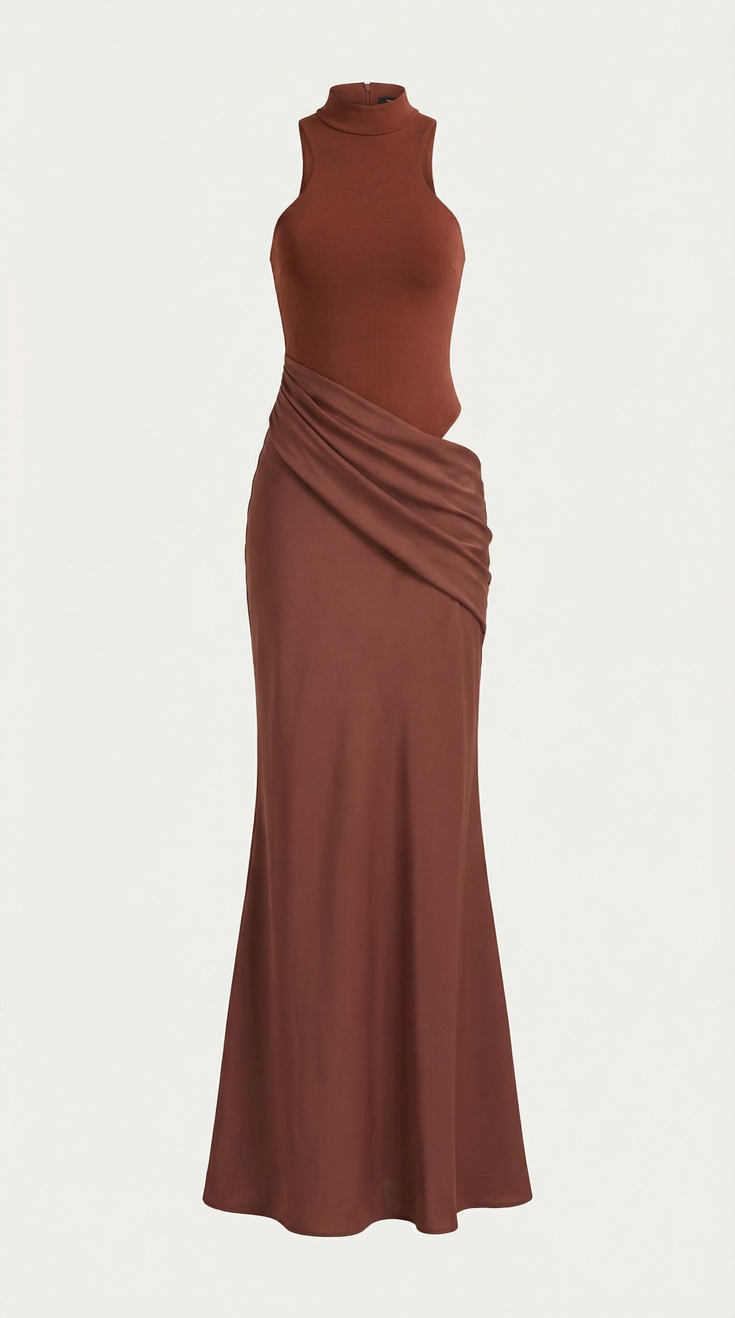 Ana Bonanza™ | Maxi Vestido Hester con Cuello Alto