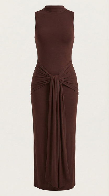 Ana Bonanza™ | Maxi Vestido Hester con Cuello Alto