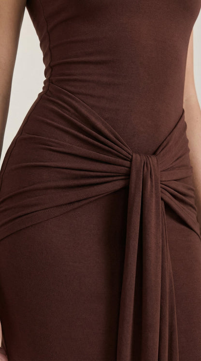 Ana Bonanza™ | Maxi Vestido Hester con Cuello Alto