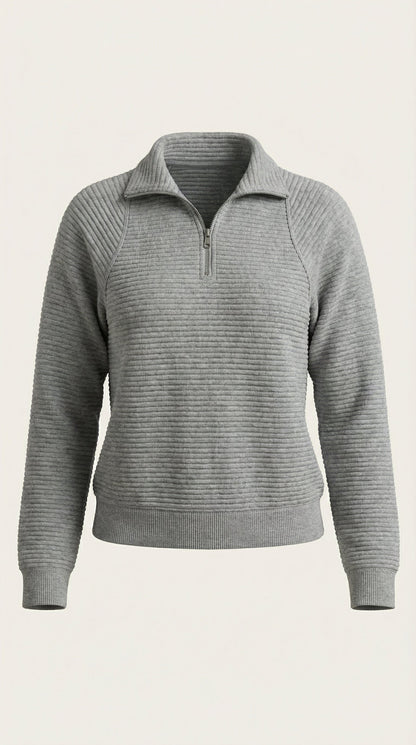 Ana Ludmila™ | Melinda Quarter-Zip Polo Pullover