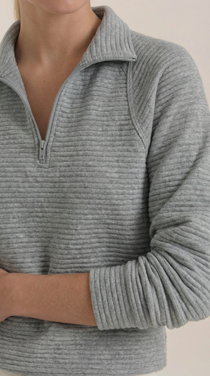 Ana Ludmila™ | Melinda Quarter-Zip Polo Pullover