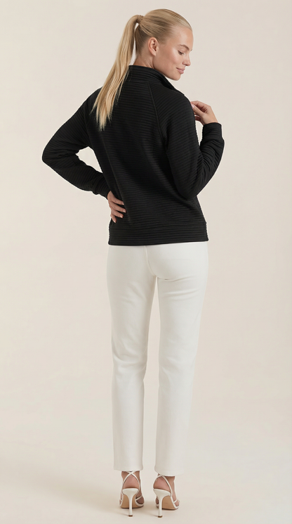 Ana Ludmila™ | Melinda Quarter-Zip Polo Pullover