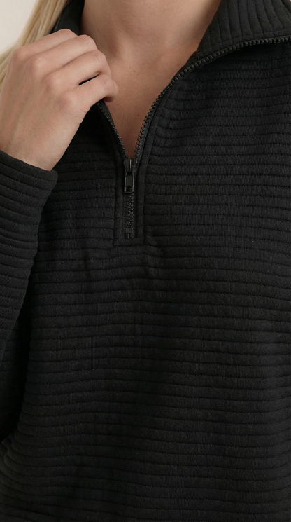 Ana Ludmila™ | Melinda Quarter-Zip Polo Pullover
