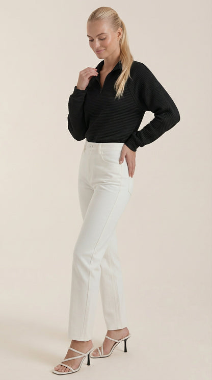 Ana Ludmila™ | Melinda Quarter-Zip Polo Pullover