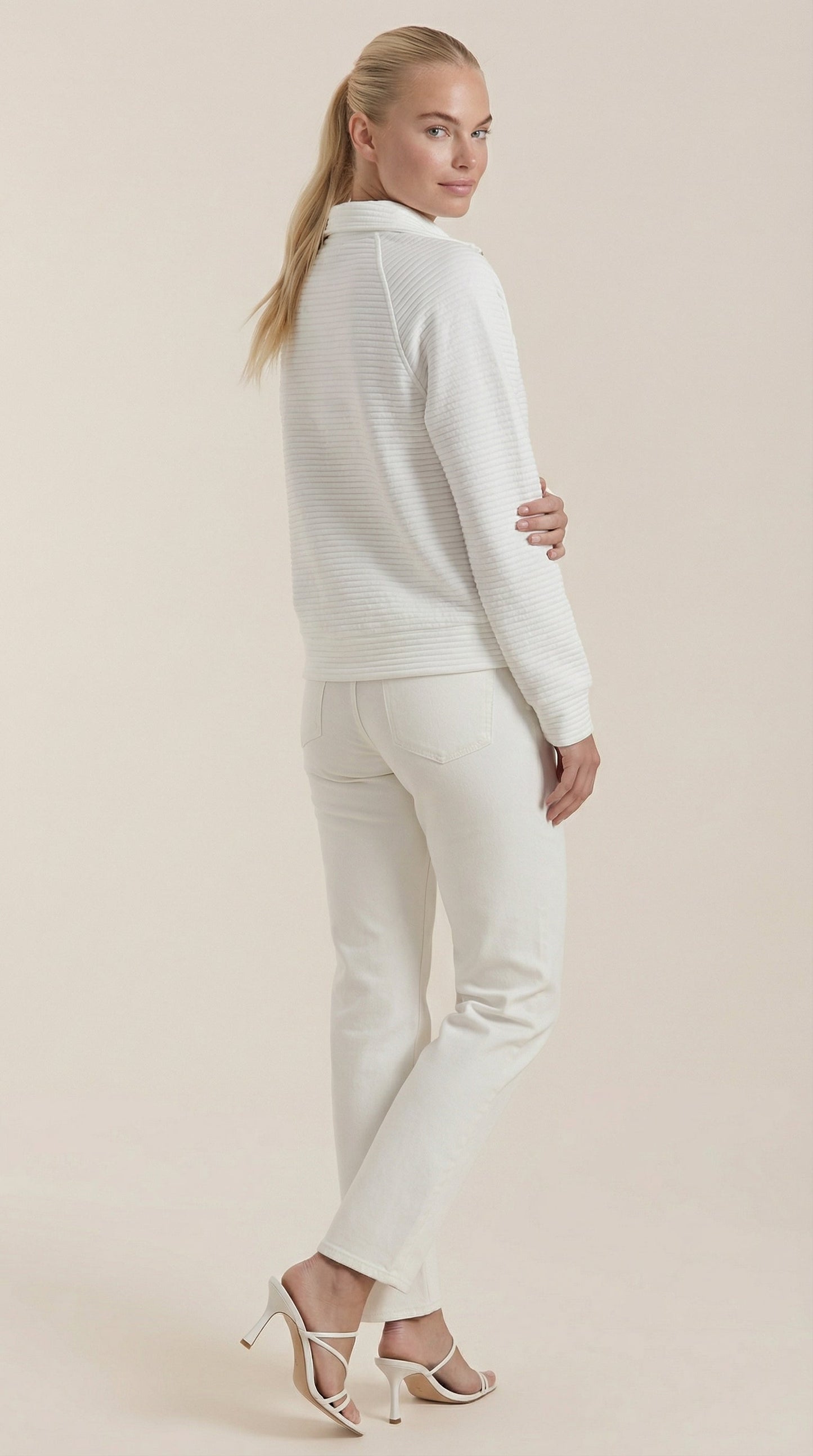 Ana Ludmila™ | Melinda Quarter-Zip Polo Pullover
