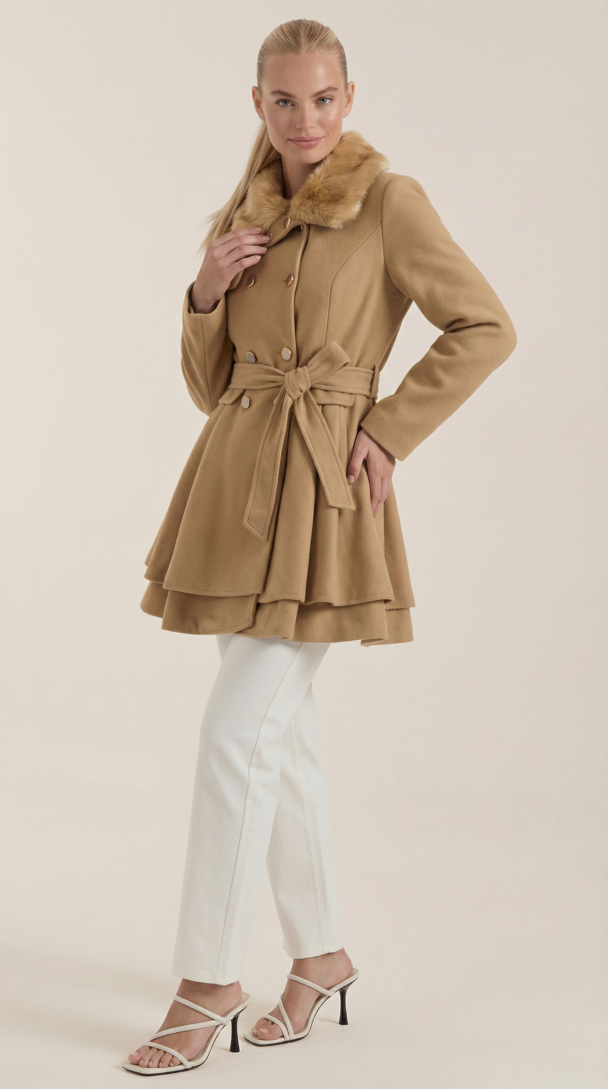 Carmela Ismenia™ | Abrigo A-Línea con Corte Fit-and-Flare