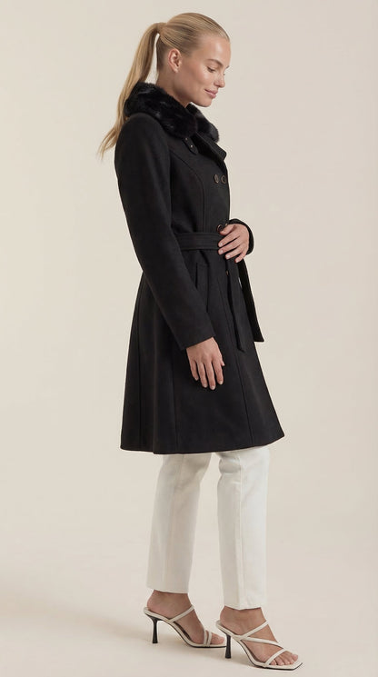 Carmela Ismenia™ | Abrigo A-Línea con Corte Fit-and-Flare
