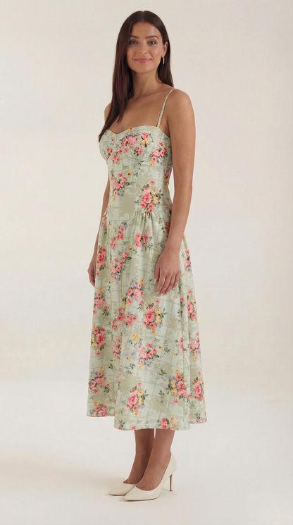 Ana Amaya™ | Vestido midi Corsé