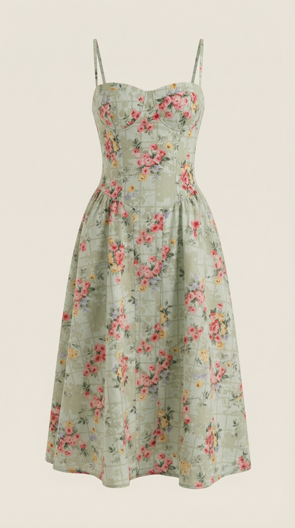 Ana Amaya™ | Vestido midi Corsé