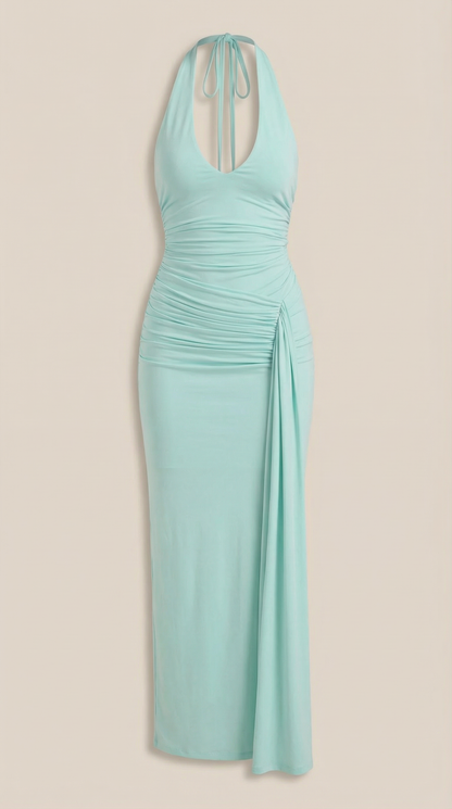 Ana Katia™ | Vestido largo estilo halter Paulette