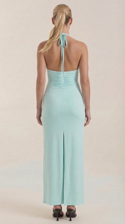 Ana Katia™ | Vestido largo estilo halter Paulette