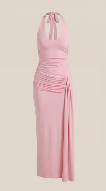 Ana Katia™ | Vestido largo estilo halter Paulette