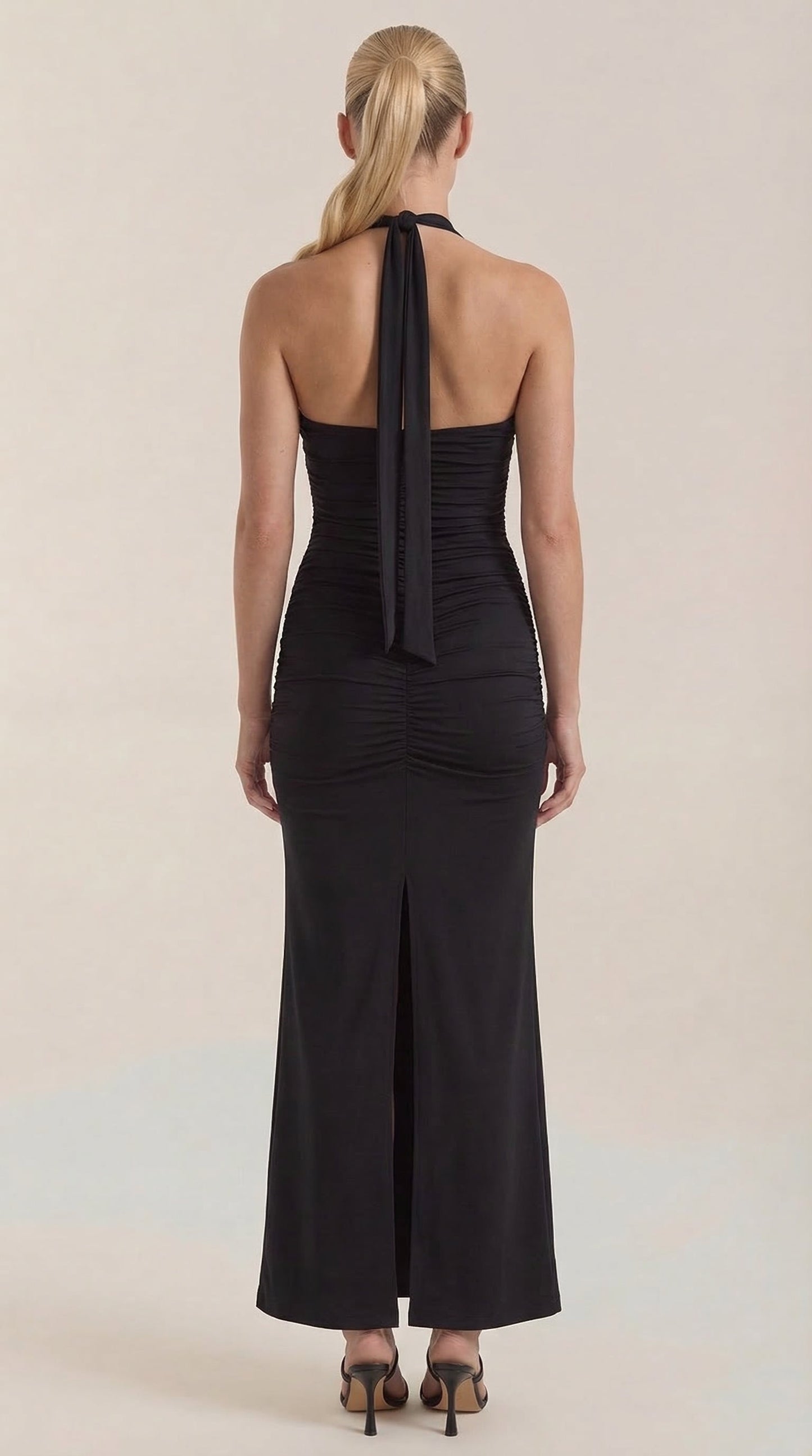 Ana Katia™ | Vestido largo estilo halter Paulette