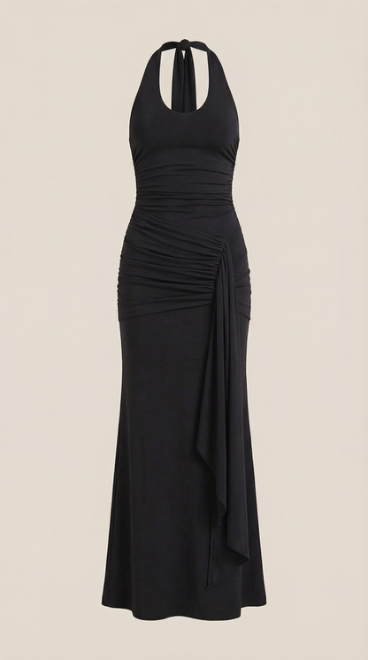 Ana Katia™ | Vestido largo estilo halter Paulette