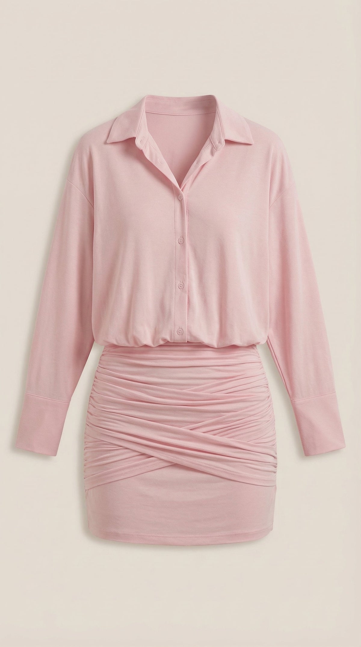 Ana Vera™ | Vestido Mini Camisero Polly