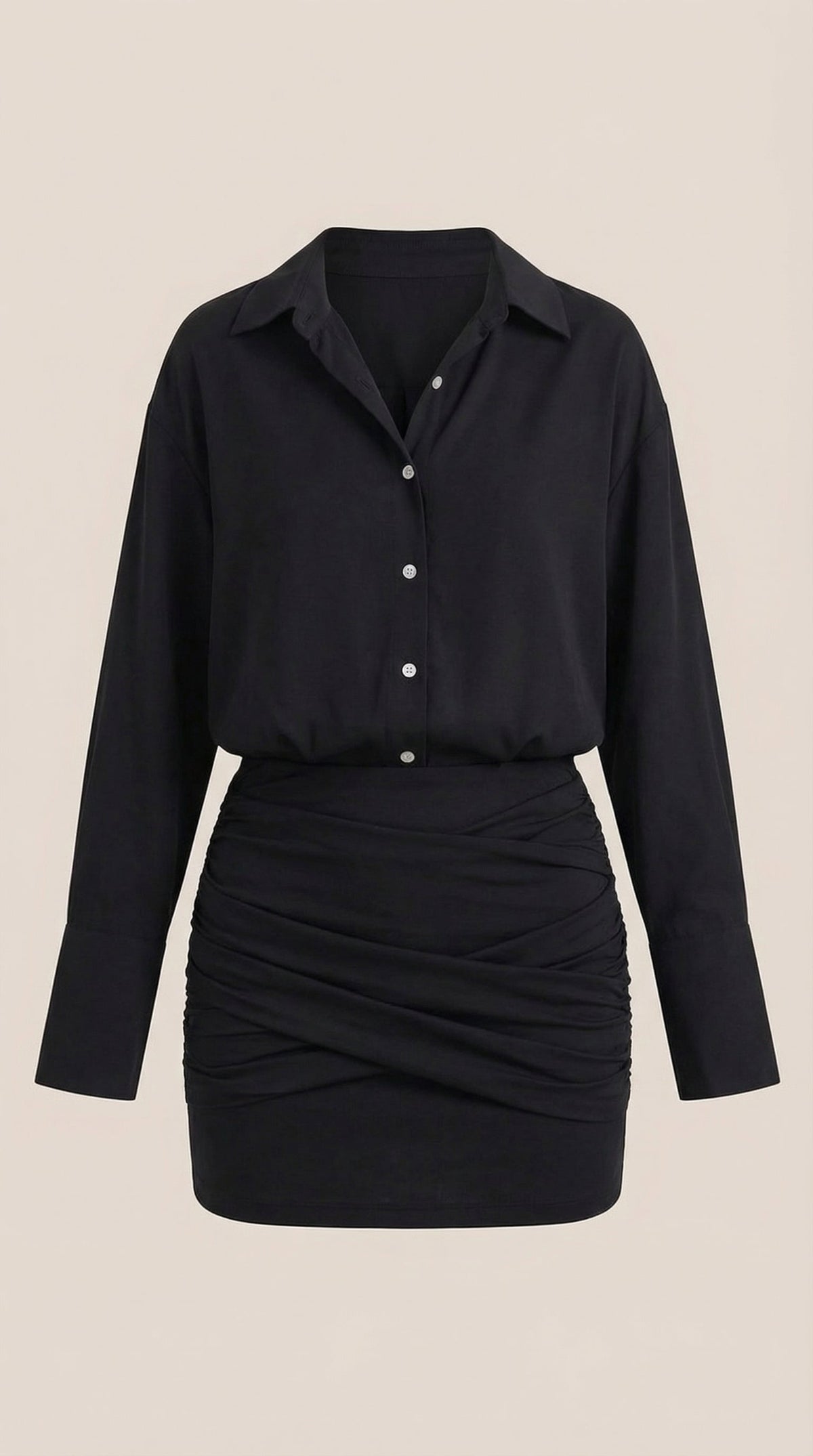 Ana Vera™ | Vestido Mini Camisero Polly