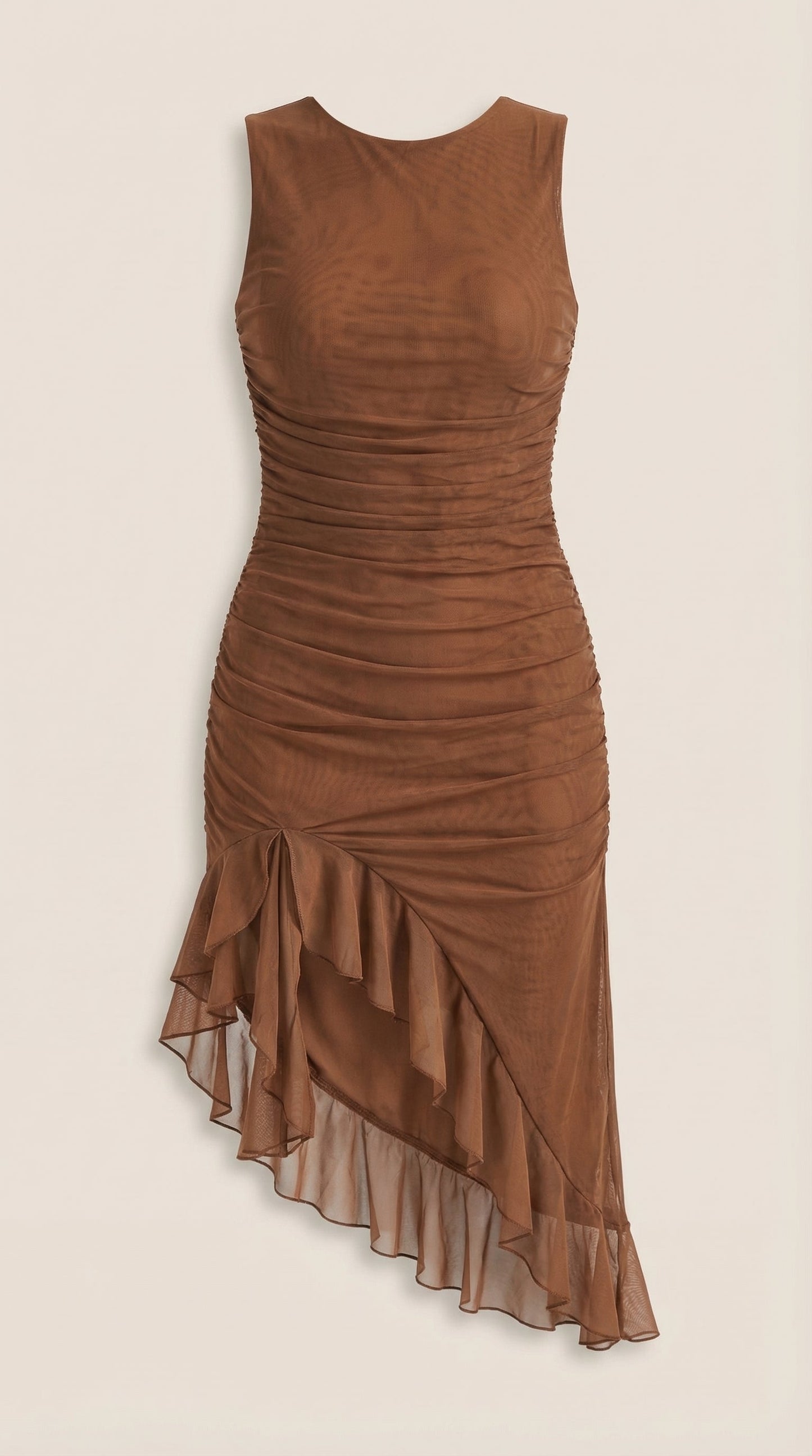 Rosa Saturnina™ | Vestido Midi Ramona con Detalles de Volantes