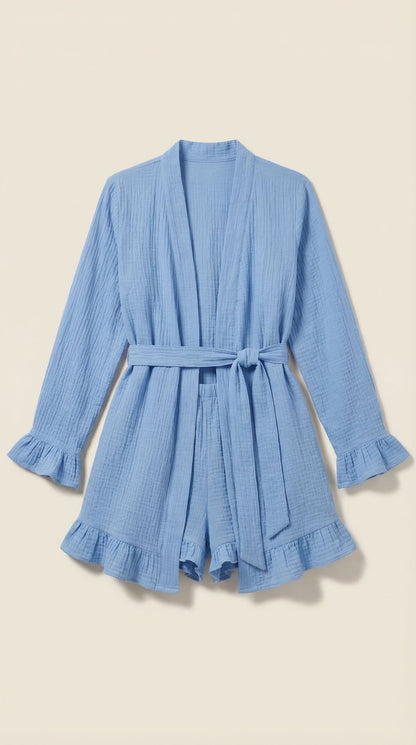 Mireia Saturnina™ | Conjunto de vestido mini cruzado