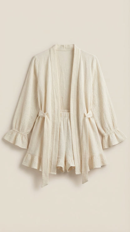 Rebecca Ophélie™ | Conjunto de vestido mini cruzado