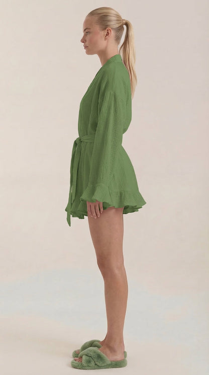 Rebecca Ophélie™ | Conjunto de vestido mini cruzado