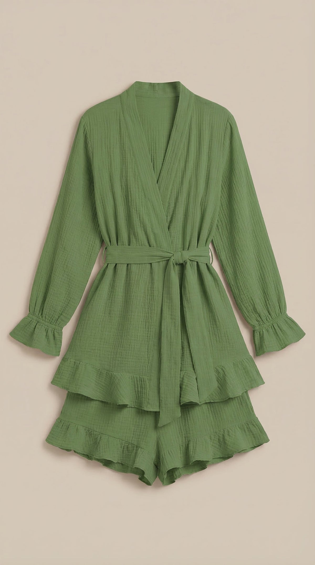 Rebecca Ophélie™ | Conjunto de vestido mini cruzado