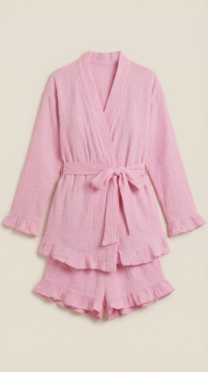 Rebecca Ophélie™ | Conjunto de vestido mini cruzado