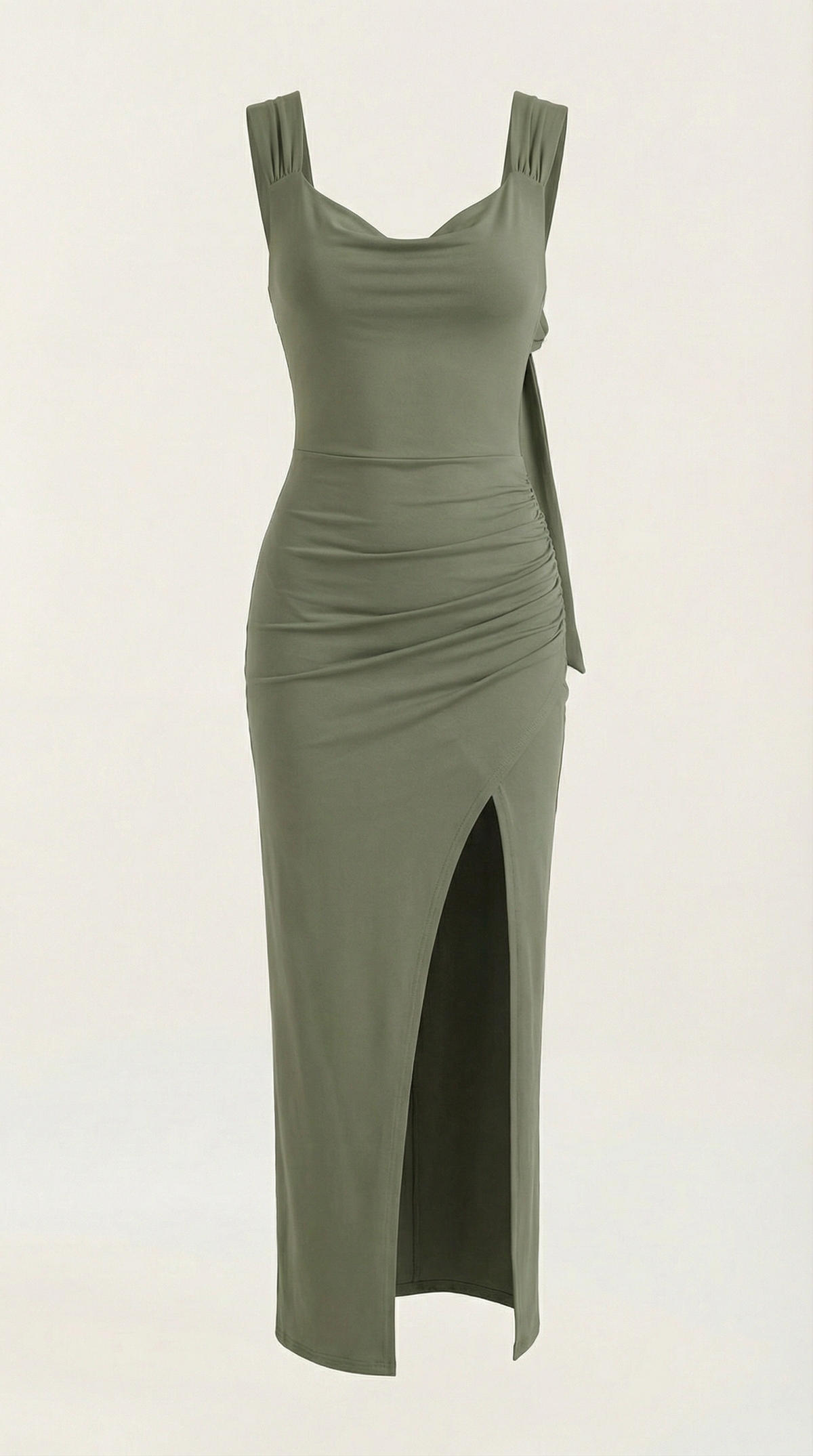 Ana Ronda™ | Vestido Maxi Rhoda con Detalles Fruncidos