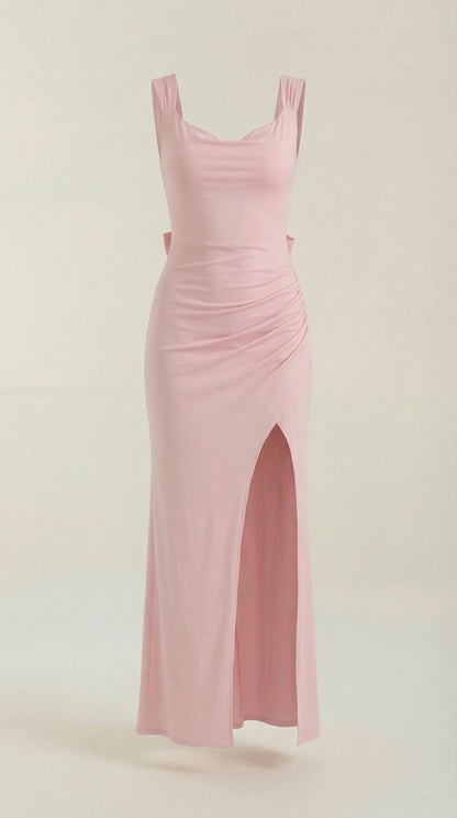 Ana Ronda™ | Vestido Maxi Rhoda con Detalles Fruncidos