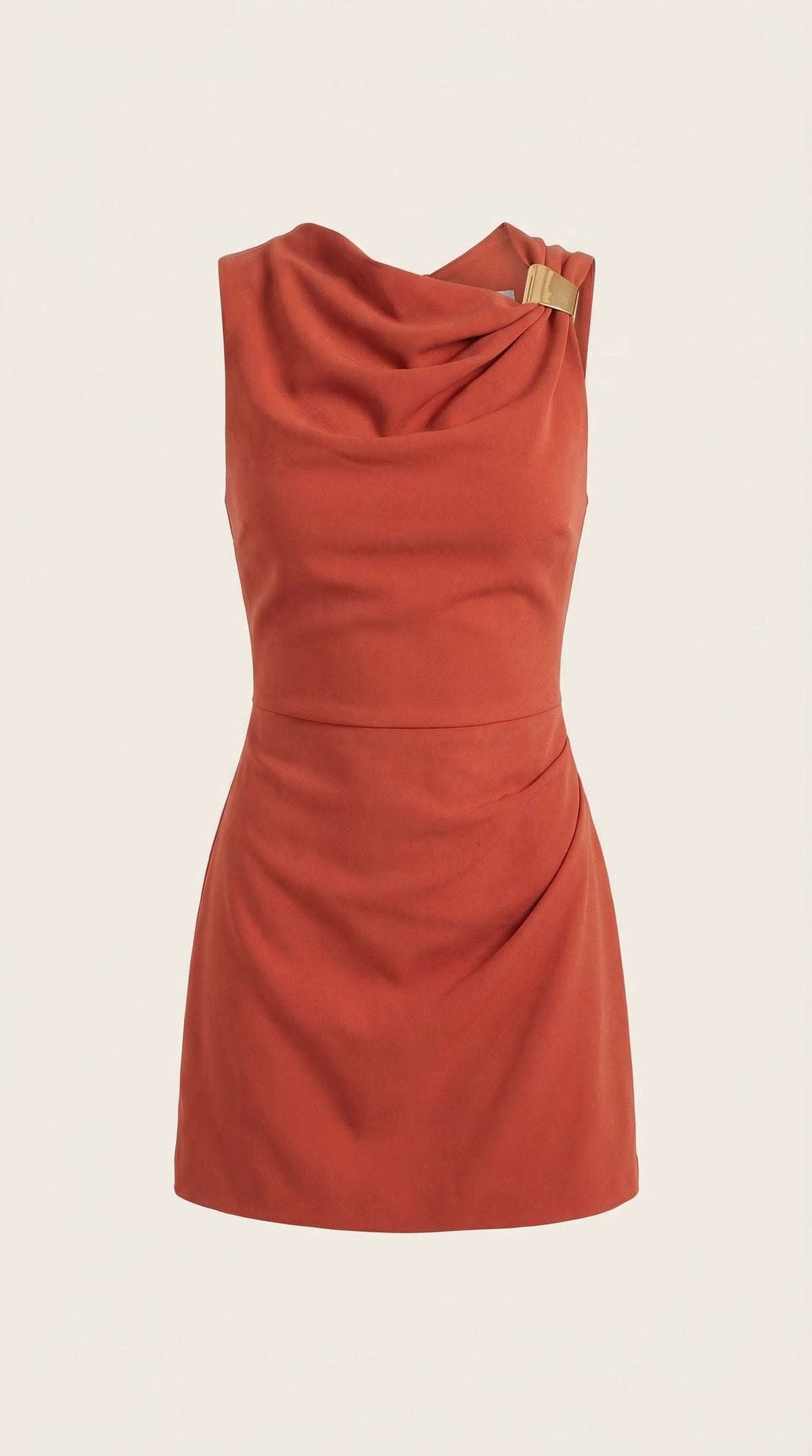 Ana Rosenda™ | Vestido Corto con Cuello de Cowl Rosalie