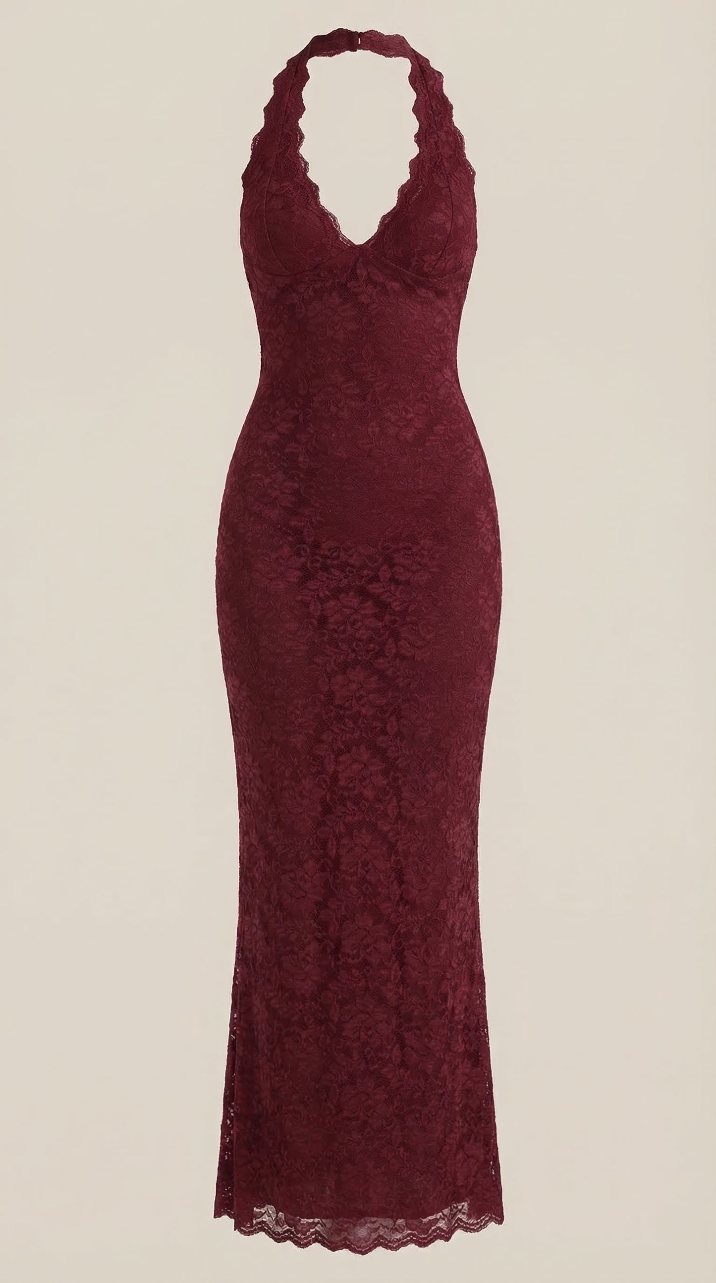 Wiktoria Eva™ | Vestido largo de encaje con escote halter