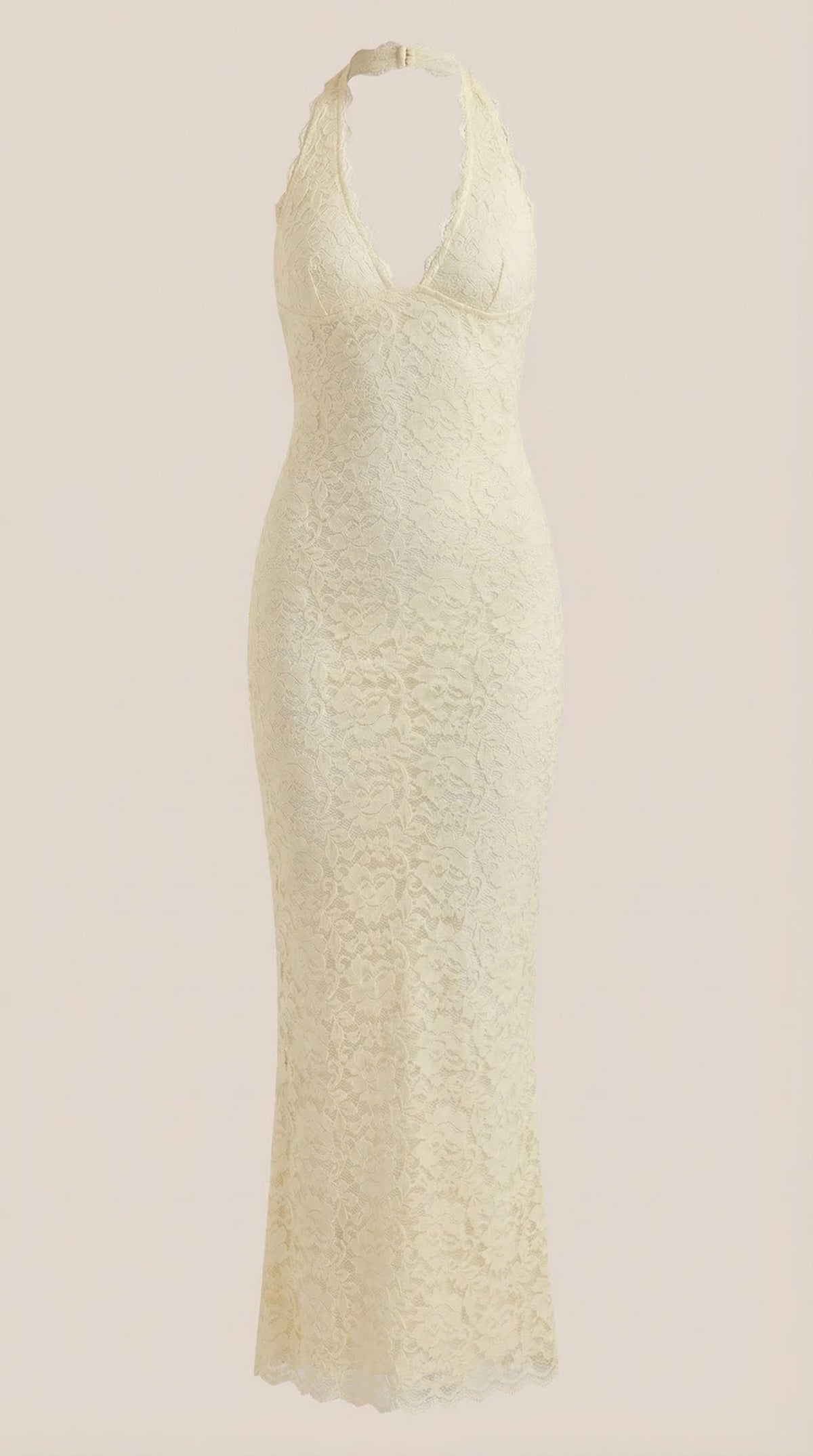 Wiktoria Eva™ | Vestido largo de encaje con escote halter