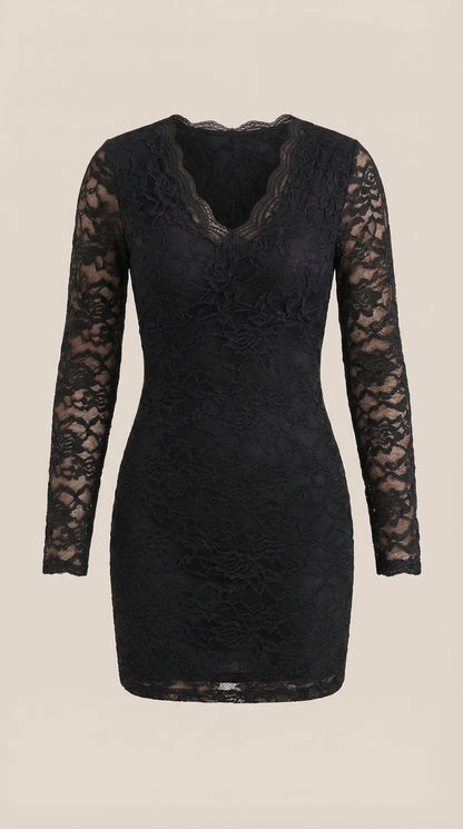 Ana Ursula™ | Vestido Corto Bodycon de Encaje Sadie