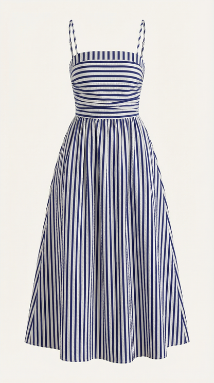 Aroa Edelmira™ | Vestido Largo a Rayas