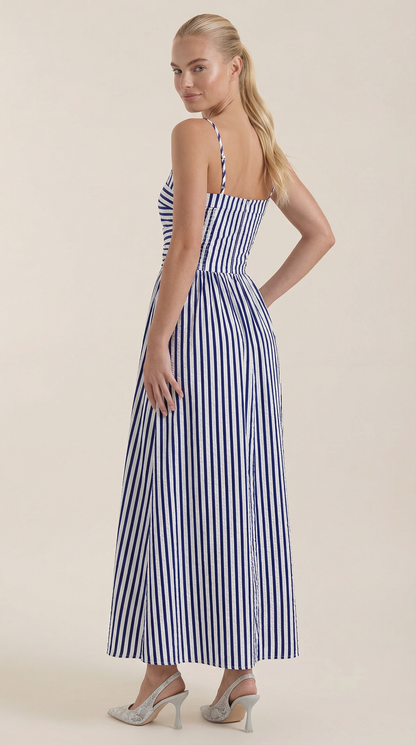 Ana Menta™ | Vestido largo Sandra con rayas